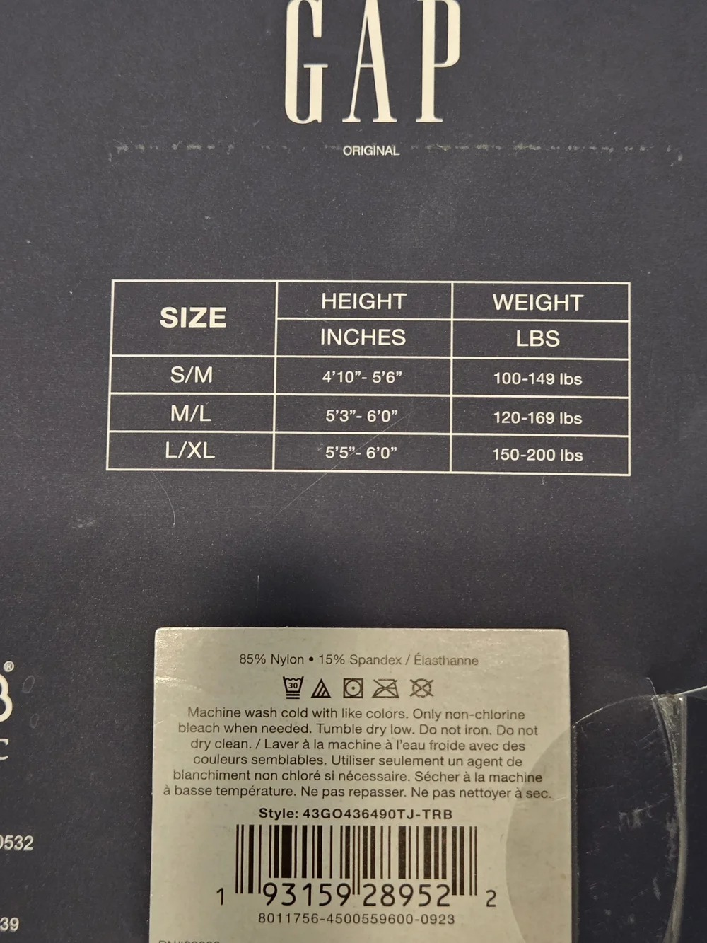 GAP classic opaque